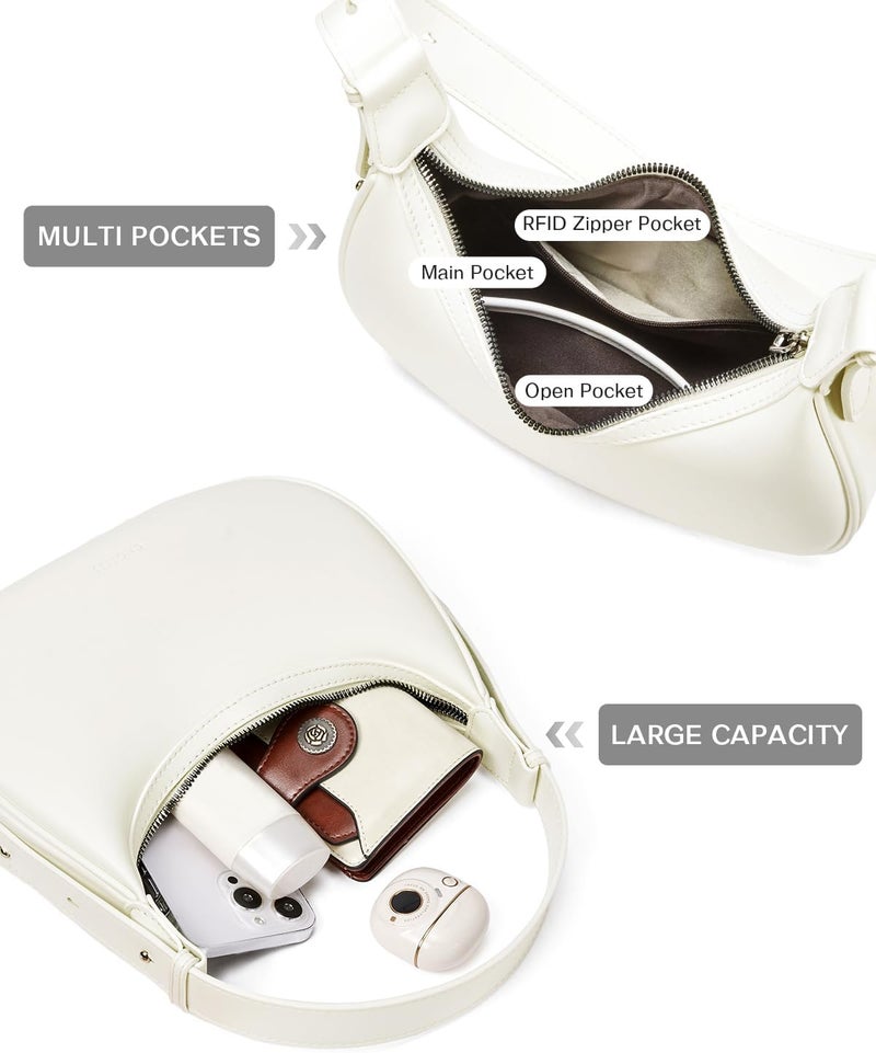 CHOLISS Shoulder Bag for Women RFID Vegan Leather Crescent Hobo Bag Clutch Underarm Purse Top-Handle Travel Handbags - Image 4